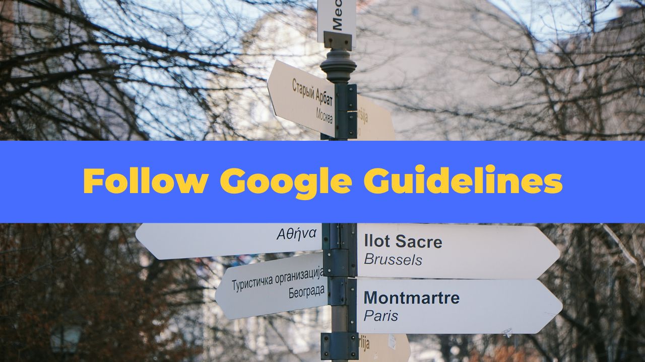 follow google guidelines - ai content detector